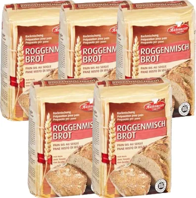 Produktbild von BIELMEIER Brotbackmischung Roggenmischbrot 5 Stück á 500 g Küchenmeister