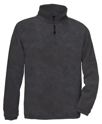Immagine prodotto di B&C - Felpa in pile "Highlander+" con zip corta, modello unisex uomo/donna LT1908 (L) (color antracite a tinta unita)