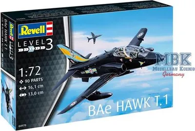 Produktbild von Plastic ModelKit Flugzeug 04970 – BAe Hawk T.1 (1:72)
