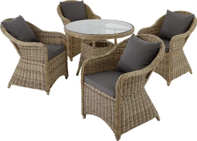Produktbild von tectake® Aluminium Rattan Sitzgruppe Zürich wetterfest und UV-beständig