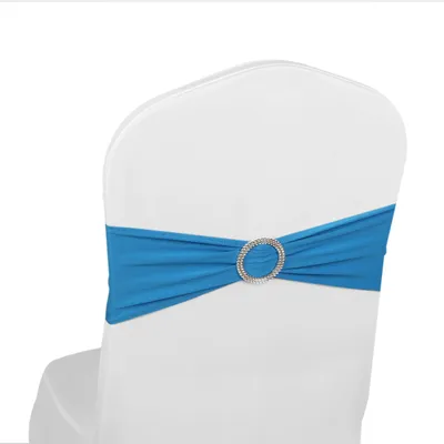 Stuhlbezüge aus Spandex, elastisch, 100 Stück, Türkis, für Hochzeiten