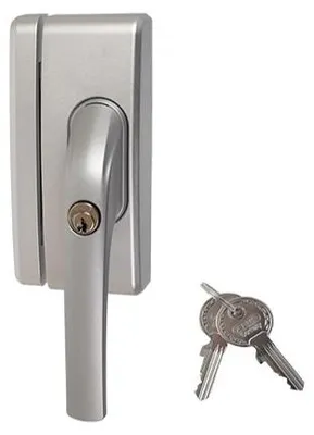 Produktbild von Abus FO400N S Fenstergriff mit Hakenriegel, silber, abschließbar