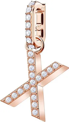 Produktbild von Swarovski Charm Uni Buchstabe X Roségold‑Pavé 5440510