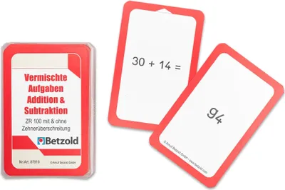 Produktbild von Betzold Einfaches Rechnen - Karten für den magischen Zylinder, Kartenset für Dyskalkulie, Selbstständiges Lernen, Zahlenraum: Rechnen bis 100