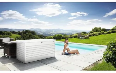 Obrázek produktu pro Zahradní box na polstry Biohort 160 High 159 x 79 x 83 cm bílý