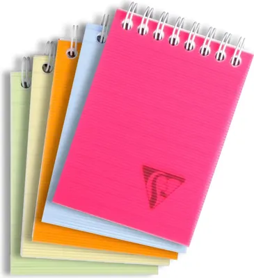 Immagine prodotto di Blocco note a spirale A7 90g/mq a quadretti colori assortiti confezione da 10