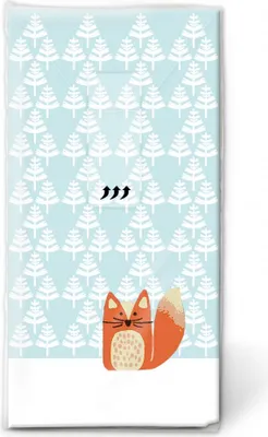 Produktbild von (alt01408)(neu) Taschentücher (TT Lonely fox) Fuchs Winterwald Weihnachten Winter Schnee Tier...