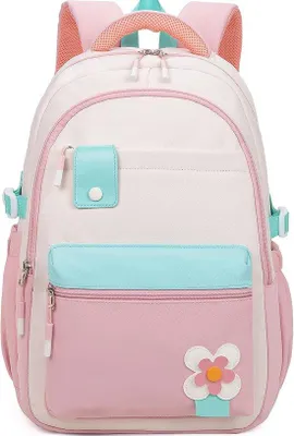 Produktbild von Rugzak für Mädchen, 15,6 Zoll Laptop, wasserdicht, Reise, Casual, Mädchenrucksack, Mädchenschultasche, Mittelschulrucksack