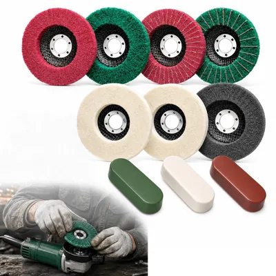 Schleif- und Polierscheiben 115 mm, 10-teilig