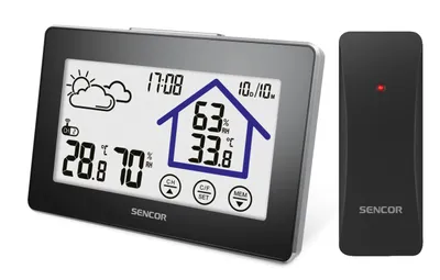 Obrázok produktu pre SENCOR SWS 2999 - Meteorologická stanica s bezdrôtovým snímačom, predpoved počasia, meranie teploty a vlhkosti