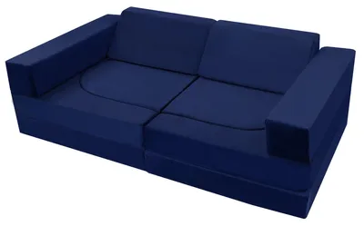 Kinderbank ausklappbar, 2 Sitze, blau, 10-teilig, ab 6 Jahren