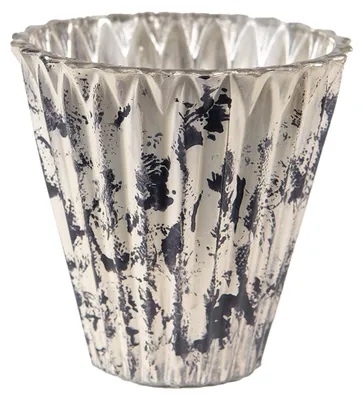 Immagine prodotto di Portacandele Clayre & Eef Ø 10x10 cm Vetro grigio beige