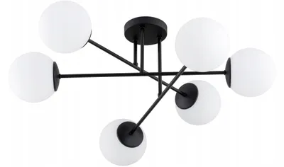 Produktbild von Deckenleuchte E27 70 cm breit Kugel Schirm Modern Deckenlampe