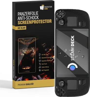 Produktbild von 2x Panzerfolie für Valve Steam Deck ANTI-SHOCK Displayschutzfolie Schutzfolie HD KLAR PET Kunststoff ANTI-KRATZ/ ANTI-BRUCH/ ANTI-SCHMUTZ