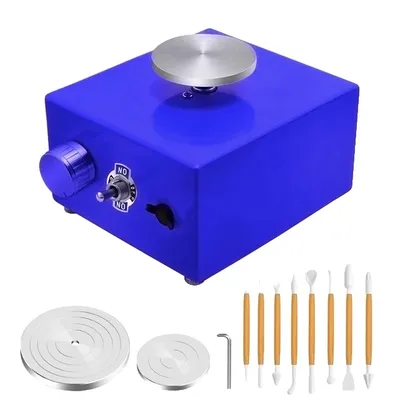 Obrázok produktu pre Elektrický hrnčiarsky kruh, LCD displej, výkon 350 W, E-EU mini