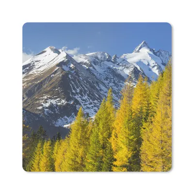 Produktbild von MuchoWow® Mauspad Mousepad Bäume für den Großglockner in Österreich 20x20 cm - Mousepads - Maus Mat - Pad - Mausunterlage - Desk Mat - Bureauartikeln
