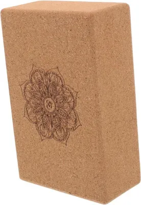 Produktbild von Yoga Pilates Block hochdichtes Kurkholz hellbraun