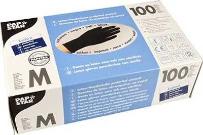 Produktbild von Papstar 10015, Schwarz, M, 100 Stück(e), 100 Stück(e), Latex, 5,4 g