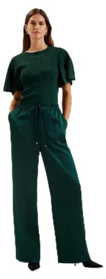 Produktbild von Ted Baker WMT-UMAIBO-Satin Weites Bein Jogger, Dunkelgrün, 40