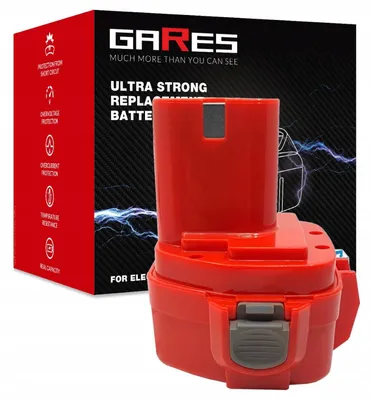 Zdjęcie produktu dla GARES Akumulator Bateria do elektronarzędzi Makita 192598-2 6835DA 192681-5 4191D | 12 V 3Ah | Wydajne Ogniwa High-Performance Zamiennik Premium | Wysoka Moc i Trwałość |