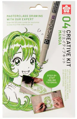 Immagine prodotto di SAKURA POAK3B SAKURA Set creativo Manga, 3 matite + carta