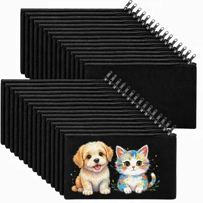 Produktbild von Set mit 30 wiederverwendbaren Canvas-Beuteln mit Reißverschluss