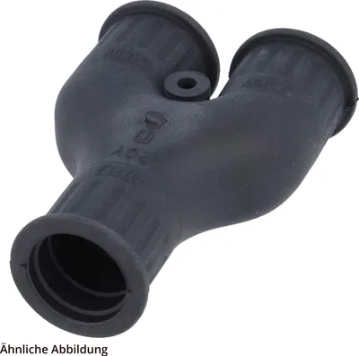 Obrázok produktu pre FLEXA RQY Rýchlospojka Y-rozdeľovač TPE pre vonkajší priemer hadice 1x42,5 mm + 2x34,5 mm Vlnité potrubie Y-rozdeľovač -