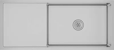 Immagine prodotto di The Living Store Lavello da incasso artigianale in acciaio inox