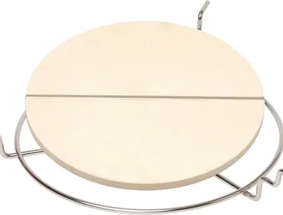Produktbild von Geteilter Deflektorstein mit Distanzstück für MONOLITH CLASSIC Keramikgrill für indirektes Grillen
