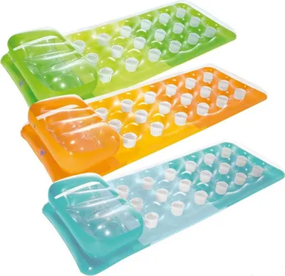 Produktbild von Intex 58890, Gemischte Farben, Schwimmende Matratze, Einfarbig, Vinyl, Junge/Mädchen, 100 kg