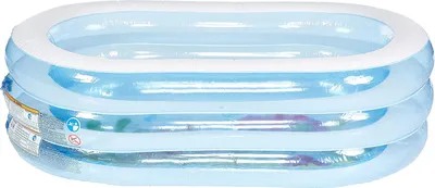 Produktbild von Intex 5748NP, Kinderpool,163 x 107 x 46cm,3 aufblasbare, transparente Ringe, mit Ablassverntil, inkl. Reperaturflicken