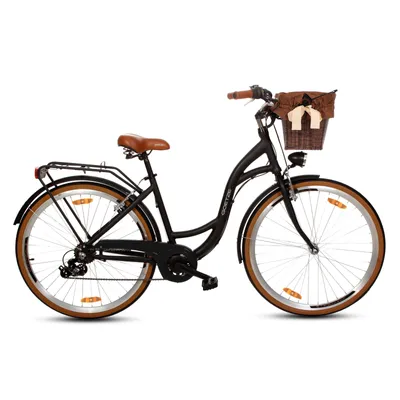 Produktbild von Goetze Citybike Mood ALU 28 Zoll 7 Gang Tiefeinsteiger Retro Damenfahrrad mit Korb