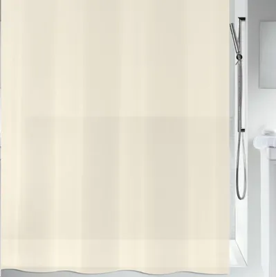 Obrázok produktu pre Spirella protiplesňový sprchový záves Antibakteriálny, umývateľný, vodeodolný PEVA 180x200cm Sand Beige