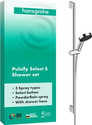 Produktbild von hansgrohe Pulsify Select S Duschset 105 3 Strahlarten Relaxation mit Duschstange 90 cm