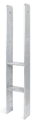 Produktbild von Alberts H-Pfostenträger |  feuerverzinkt | lichte Breite 121 mm | Gesamthöhe 800 mm | Materialstärke 8 mm