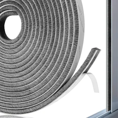 Productafbeelding van Zelfklevende afdichtingsstrook, 5 meter, 9x5 mm, voor deuren en ramen