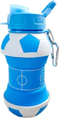 Produktbild von Fußball-Trinkflasche mit Strohhalm, 550 ml