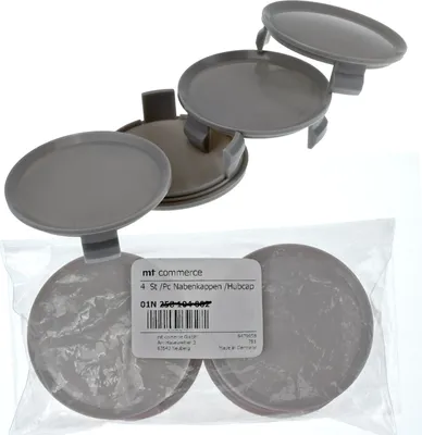 Produktbild von 4x 74,5mm Nabenkappen Felgen Deckel Radnaben Kappen Grau Gewölbt kompatibel mit Mercedes Benz