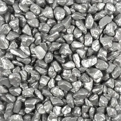 Produktbild von Dekosteine Farbsteine Dekogranulat 5-8mm 1000g in versch. Farben-Farbe:silber