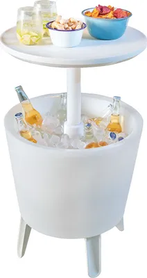 Imagen del producto de Keter - Mesa alta y mesa bistró con barra refrigerada iluminada; modelo 6050