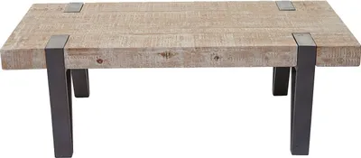 Obrázok produktu pre Konferenčný stolík HWC-A15b, obývací stôl, jedľové drevo rustikálny masív s certifikátom MVG 40x120x60cm