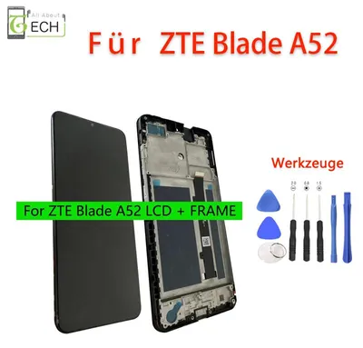 Produktbild von Für ZTE Blade A52 LCD Display mit Rahmen Touchscreen Bildschirm Werkzeuge