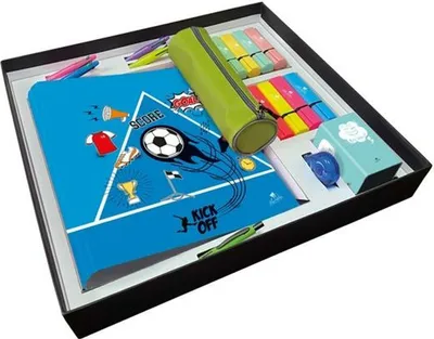 Productafbeelding van Set van Papelería Mariola, sportthema, 34 stuks