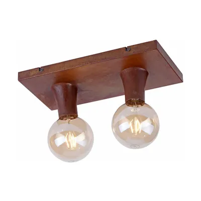 Produktbild von Paul Neuhaus Deckenleuchte Turn Me Rost Braun max. 2 x 60W E27 ohne Leuchtmittel