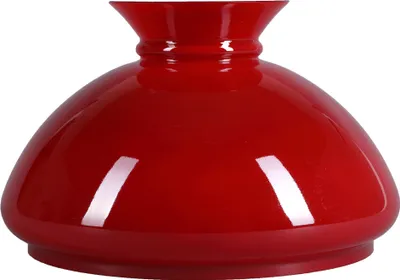 Image de Verre à pétrole Ø 234mm Verre de lampe rouge Abat-jour Vesta Verre de rechange Verre de lampe Abat-jour rond