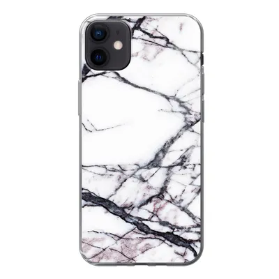 Produktbild von MuchoWow® Handyhülle Schutzhülle Hülle für iPhone 12 mini Marmor - Weiß - Stein Silikon Softcase Handy Hülle - Bild