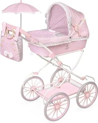 Produktbild von Silecomplaza Puppenwagen Sophie faltbar mit Sonnenschirm von DeCuevas 81075, Rosa