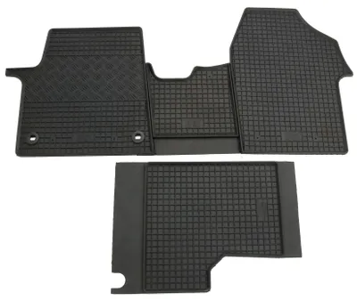 Imagen del producto de Juego de alfombrillas de goma para vehículos comerciales CITROËN Jumpy (modelo V), delanteras y traseras