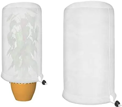 Produktbild von PromoHome® Winterschutzhaube für Pflanzen – Atmungsaktives Vlies mit Kordelzug, 120x120x180 cm
