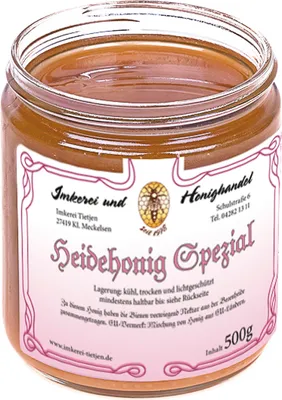 Produktbild von Heidehonig Spezial 500g | Imkerei Tietjen